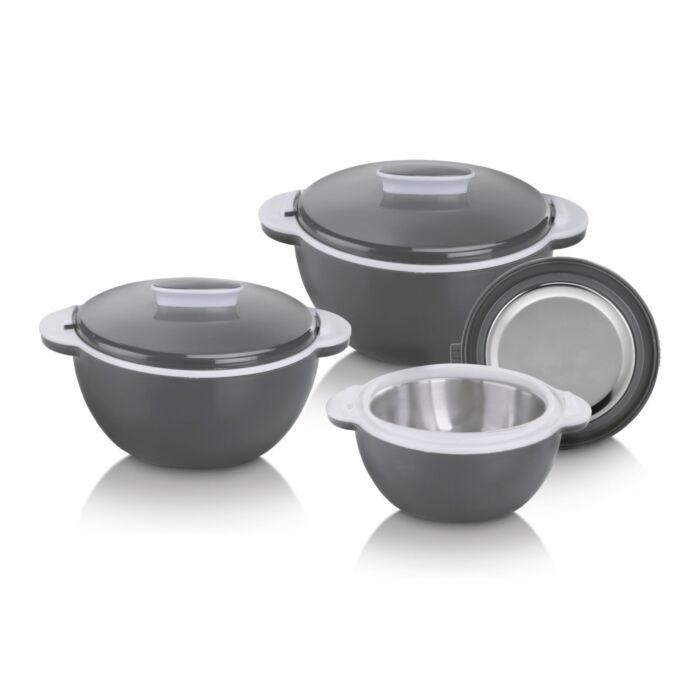 Lot de bols isothermes GOURMETmaxx, empilables pour un gain de place