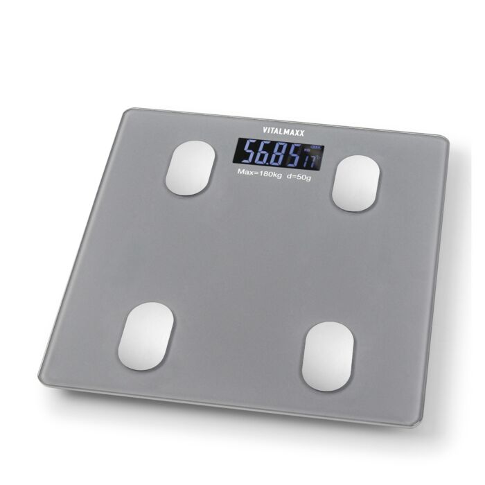 VITALmaxx Diagnosewaage «Smart Body Scale», 12 Körperwerte, Bluetooth®, 180 kg