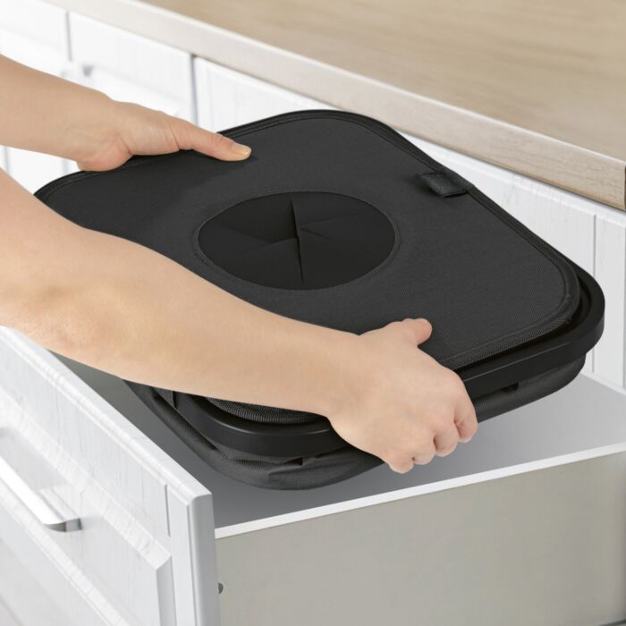 EASYmaxx Pfandflaschen-Sammelbehälter, 100 l, Anti-Glasbruch-System, 25 kg Traglast