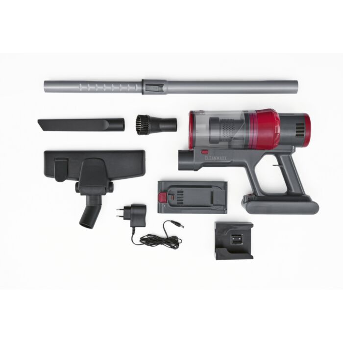 CLEANmaxx Akku-Zyklon-Staubsauger, 2-in-1, 22,2 V, 35 Min. Laufzeit, 800 ml