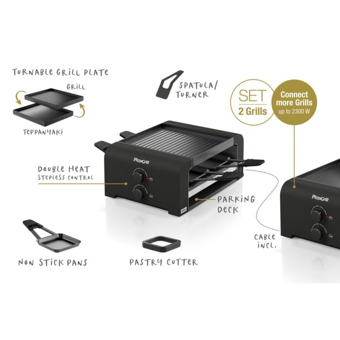 Stöckli PizzaGrill «4 Connect Set», erweiterbar
