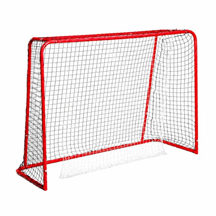But d'unihockey CHAMP «à emboîter», montage mobile, avec filet de protection