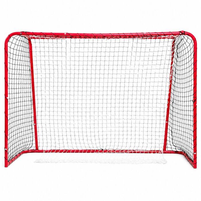 But d'unihockey CHAMP «à emboîter», montage mobile, avec filet de protection