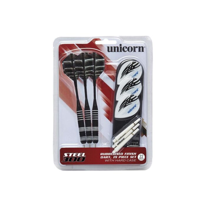 Unicorn Steeldarts «STEEL TIP S300», 22 g, 2 Schafttypen, 2 Flight-Sätze