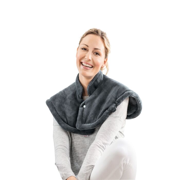 Coussin chauffant Beurer pour les épaules et la nuque «HK 66 Cosy», 3 niveaux de température, fermeture magnétique