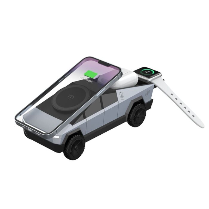Chargeur sans fil Cyberdock Qi2 «Pickup-Design», fonction de rotation motorisée