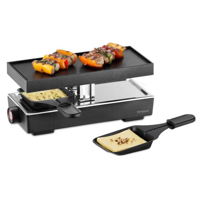 Appareil à raclette Trisa «Style 2», plaque de gril en fonte d'aluminium, 2 poêlons