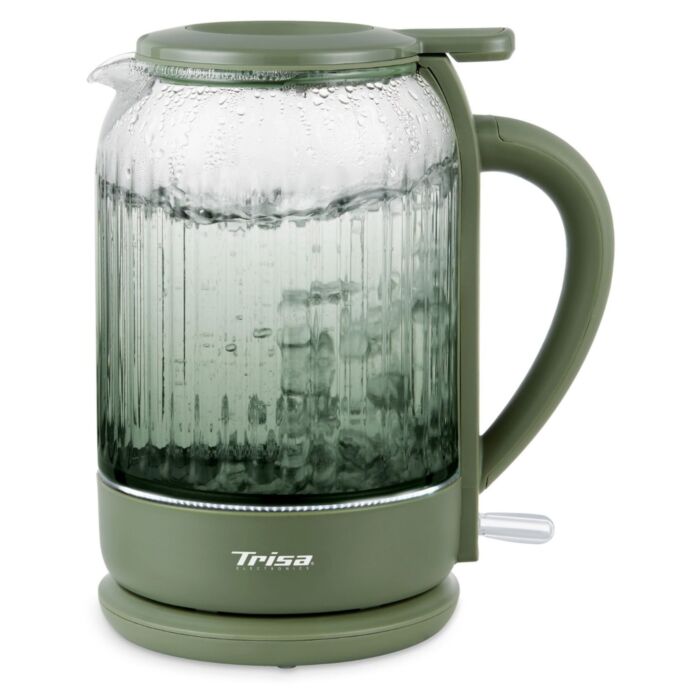 Bouilloire Trisa «Silent Boil», 1,5 l, verre strié, commande Strix