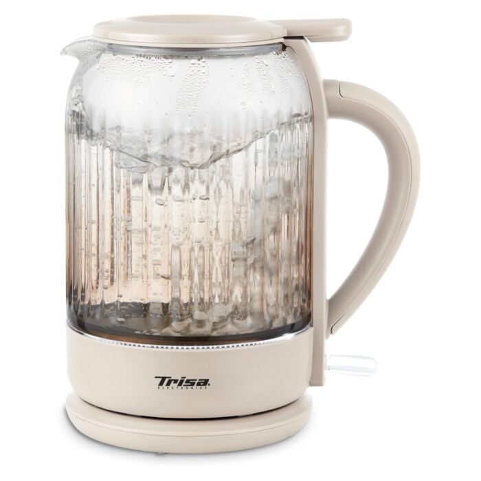 Bouilloire Trisa «Silent Boil», 1,5 l, verre strié, commande Strix