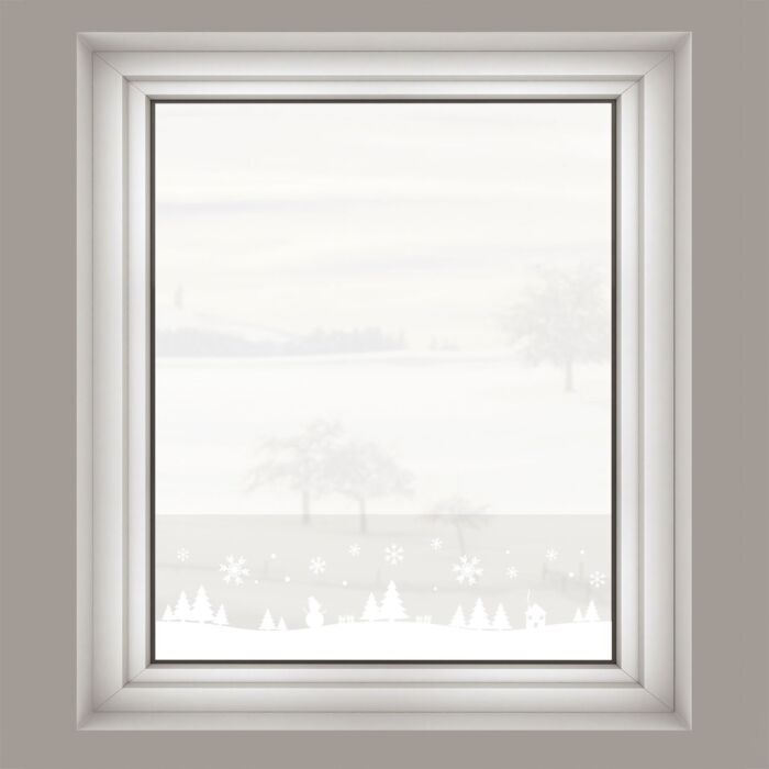 Statische Deko-Fensterfolie «Bäume», wiederverwendbar