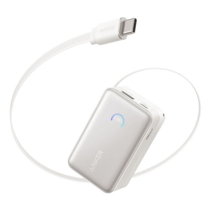 Anker Nano Powerbank «10K 45W», mit ausziehbarem USB-C-Kabel