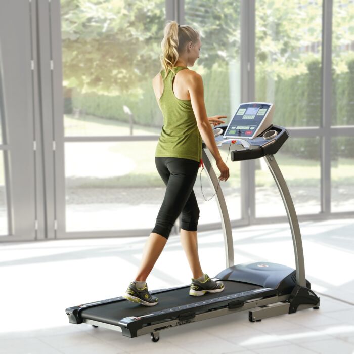 Laufband «AT3001A», 1,5 PS, klappbar mit 15 Trainingsprogrammen