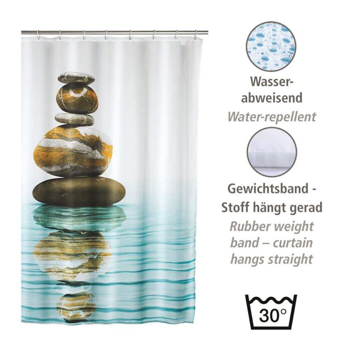 Duschvorhang «Meditation», wasserabweisend