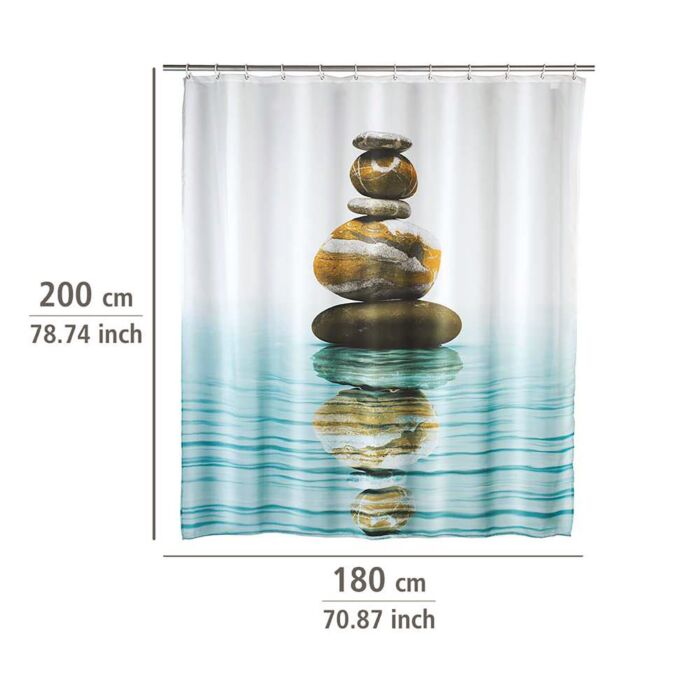 Duschvorhang «Meditation», wasserabweisend