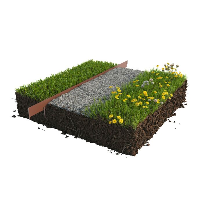 Bordure de plate-bande en métal, lot de 10
