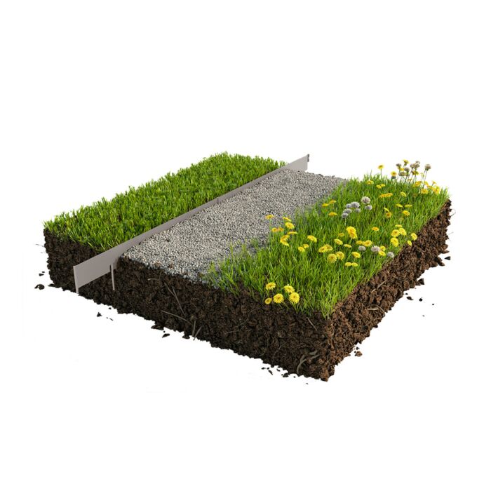 Bordure de plate-bande en métal, lot de 10