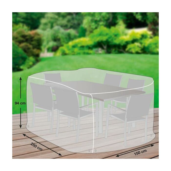 Schutzhülle für Tischgruppe aus Polyestergewebe, grau main product photo