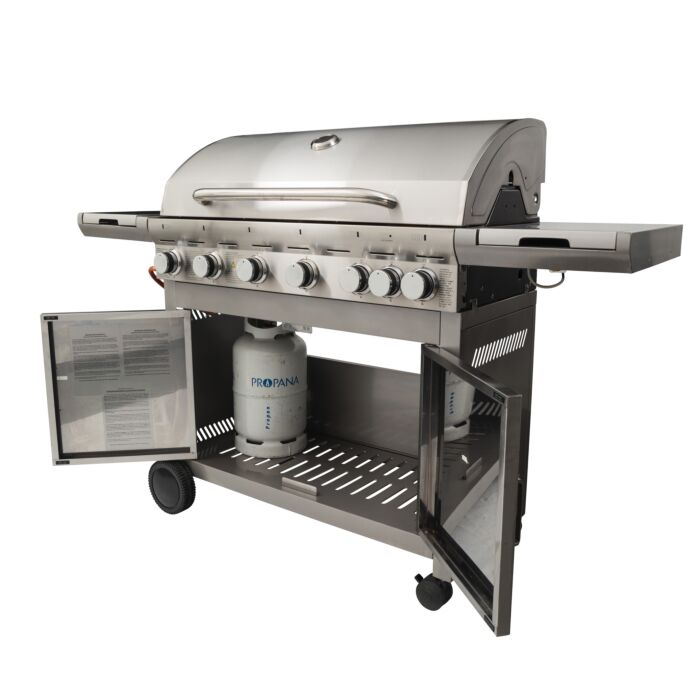 Gasgrill mit 6+1 Brennern, 22,05 kW