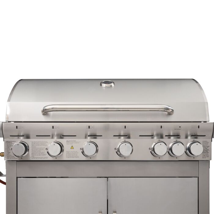 Gasgrill mit 6+1 Brennern, 22,05 kW