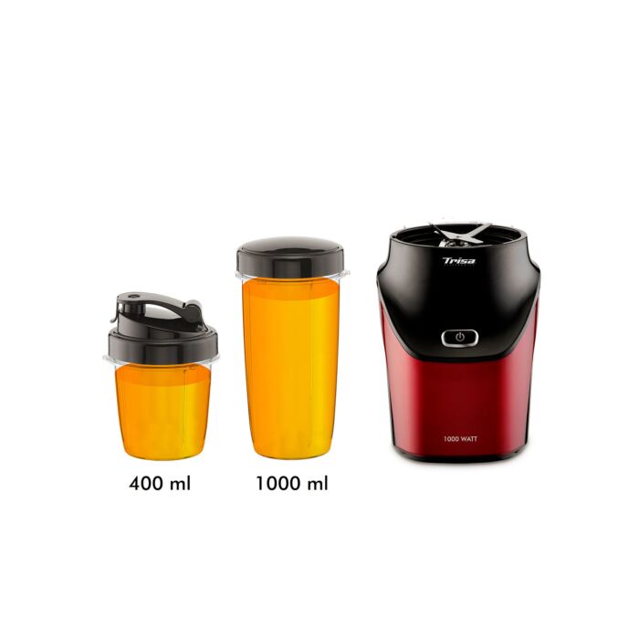 Extracteur de nutriments Trisa Energy Boost, 1000 W, avec 2 gobelets en Tritan