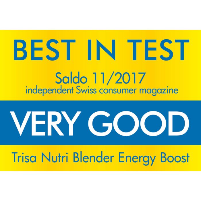 Extracteur de nutriments Trisa Energy Boost, 1000 W, avec 2 gobelets en Tritan