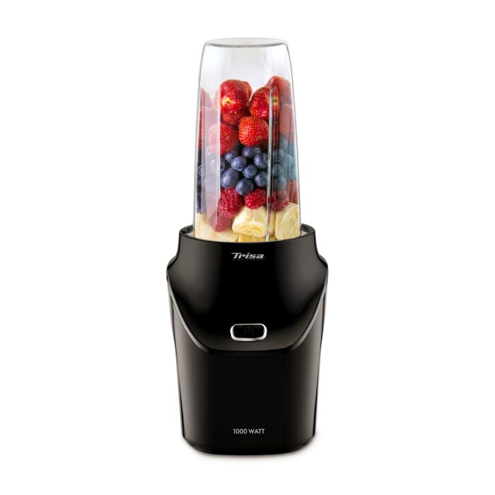 Trisa Nährstoff-Extraktor Energy Boost, 1000 W, inkl. 2 Tritan-Becher , schwarz
