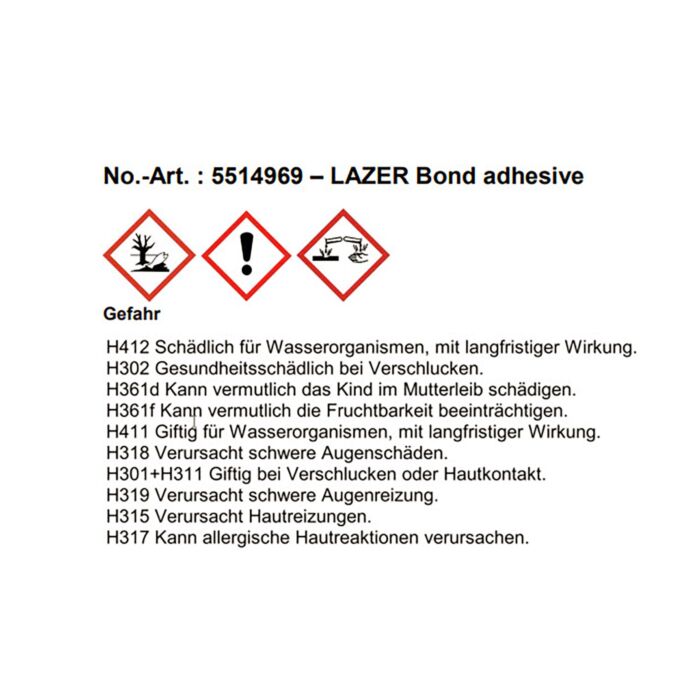 Plastique liquide Lazer Bond «UV Repair», durcissement aux UV en 3 secondes