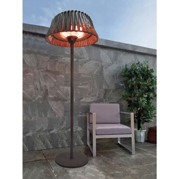Chauffage de terrasse Lampadaire, rayon de chauffe de 360°, 2100 W main product photo