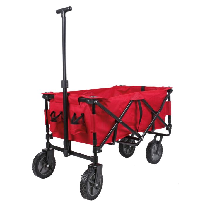 Faltbarer Bollerwagen mit Deichsel