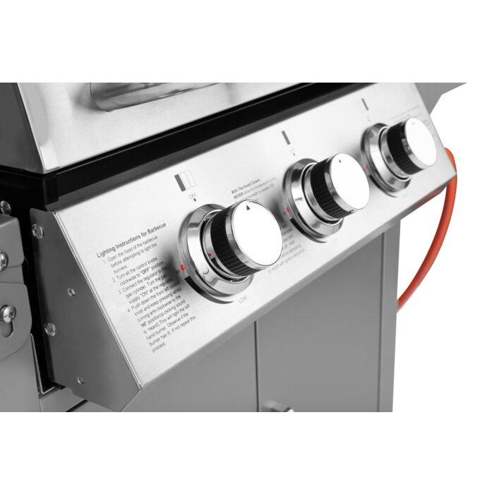 Gasgrill mit 3 Brennern, 9,6 kW