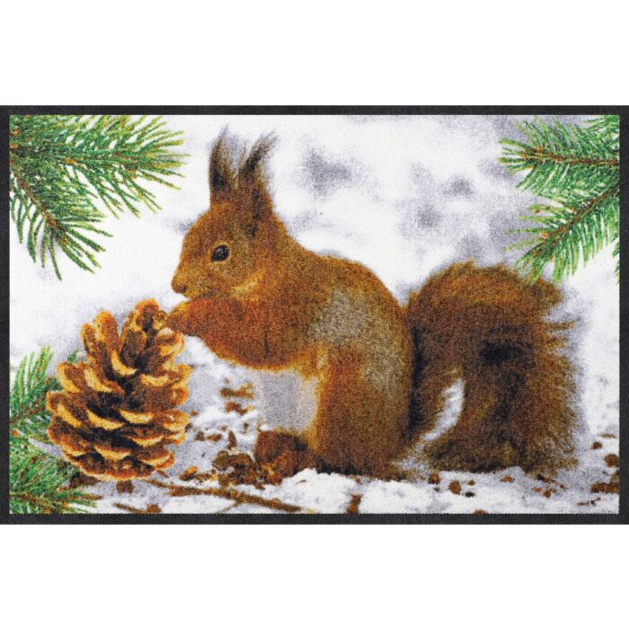 Türvorlage mit Eichhörnchen-Motiv, 50x75 cm