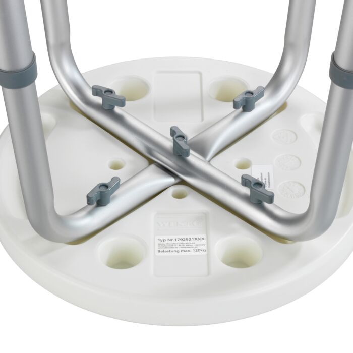 Tabouret de douche et de bain Secura, réglable en hauteur