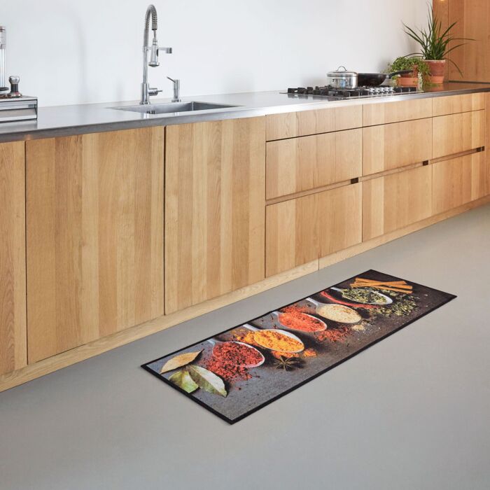 Küchenläufer «Cooking Herbs», 50x150 cm, frisches Design