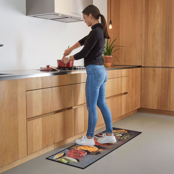 Küchenläufer «Cooking Herbs», 50x150 cm, frisches Design