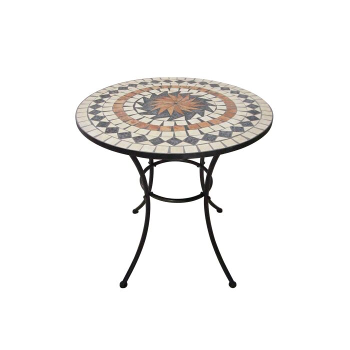 Set de bistrot «Mosaik», 3 pièces, acier poudré
