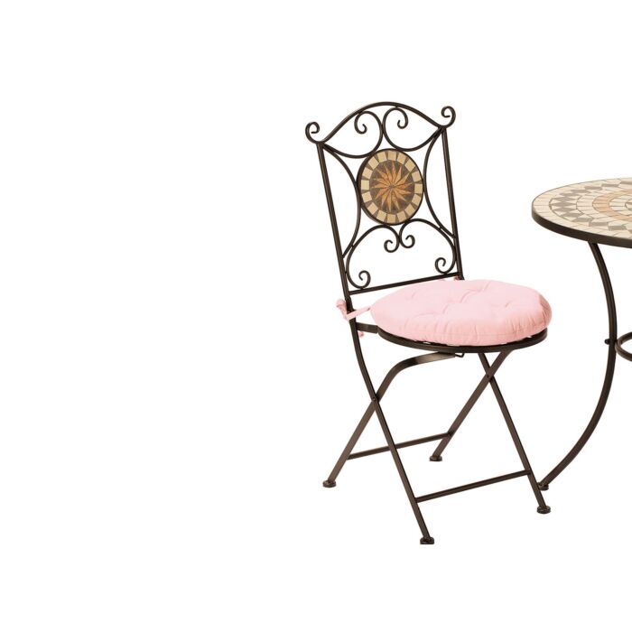 Set de bistrot «Mosaik», 3 pièces, acier poudré