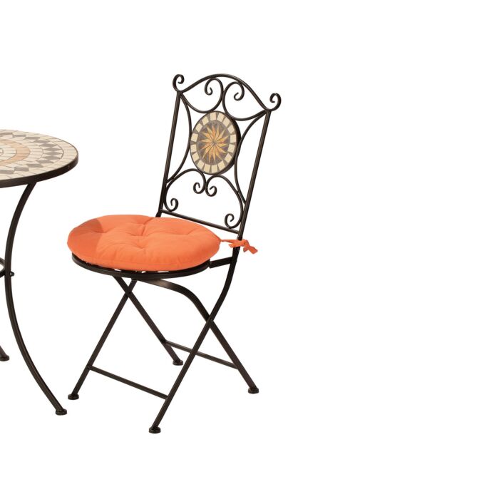 Set de bistrot «Mosaik», 3 pièces, acier poudré