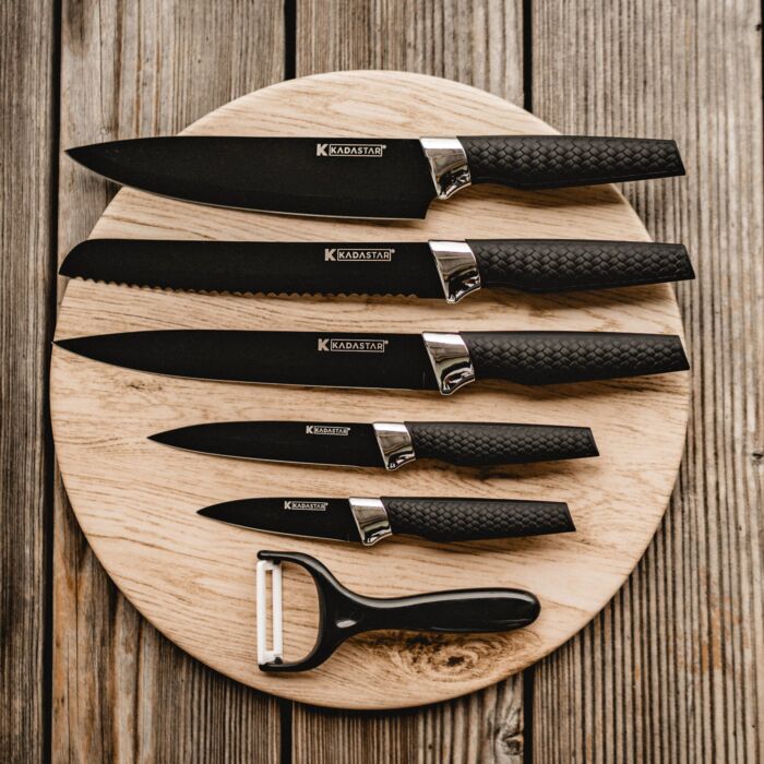 Messer-Set «Premium Black», 6-teilig