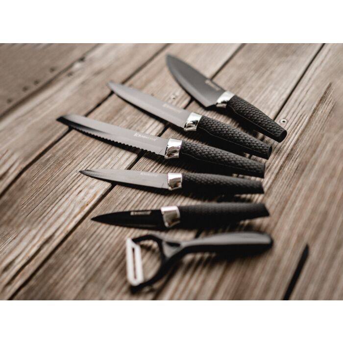 Messer-Set «Premium Black», 6-teilig