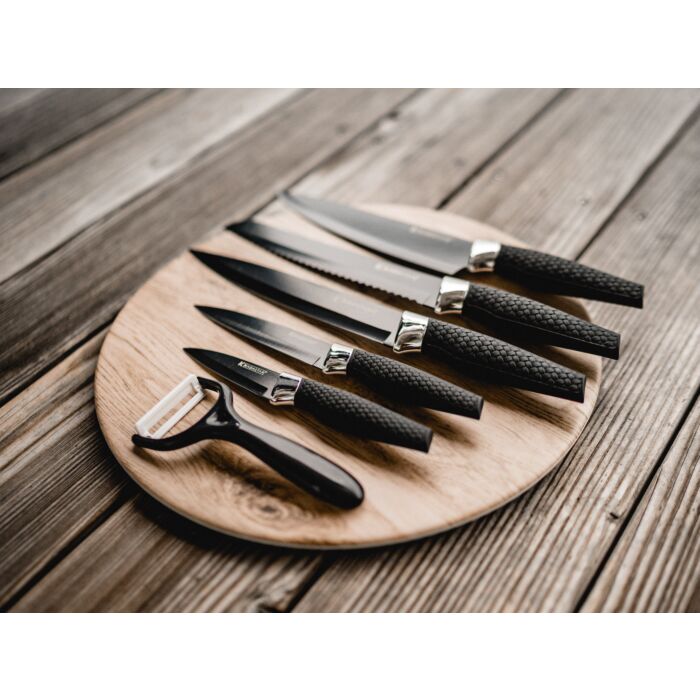 Messer-Set «Premium Black», 6-teilig