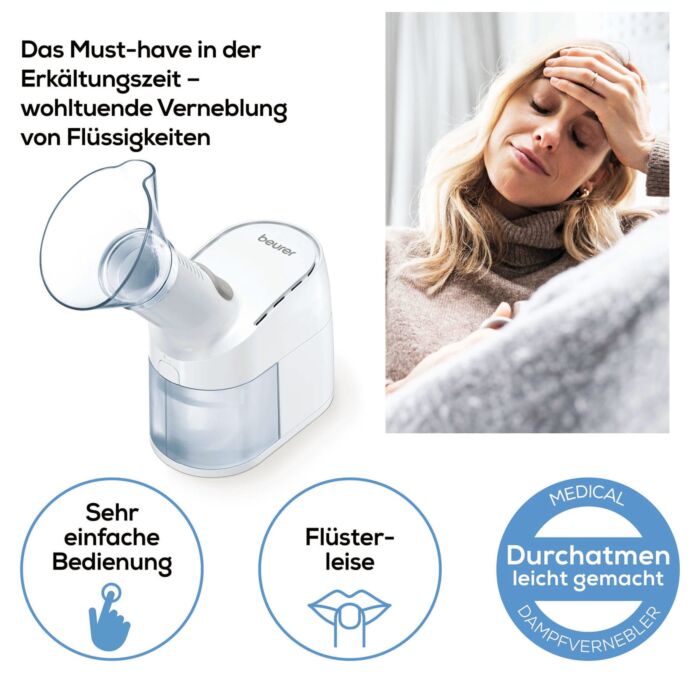 L'inhalateur Beurer «SI 40», inhalation apaisante avec fonction aromatique
