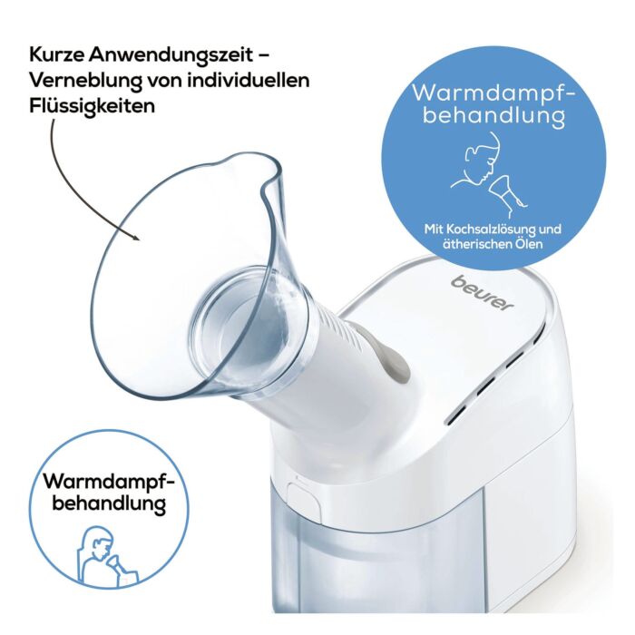 L'inhalateur Beurer «SI 40», inhalation apaisante avec fonction aromatique