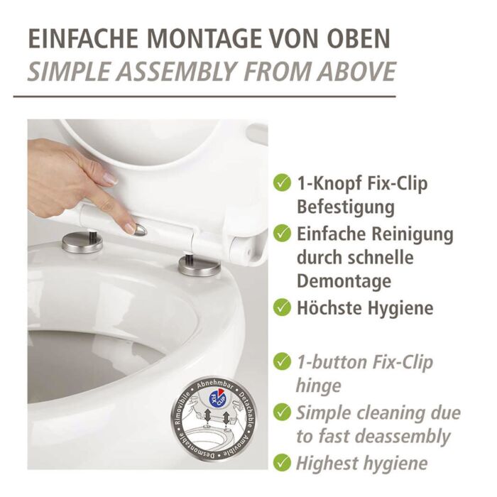 WC-Sitz «Sereno», Absenkautomatik