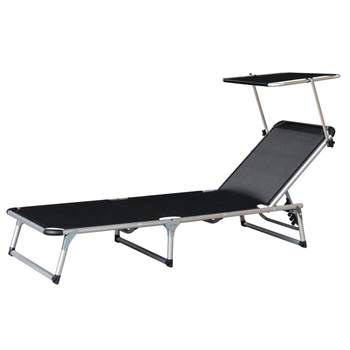 Chaise longue Lyon avec pare-soleil