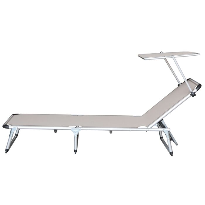 Chaise longue Lyon avec pare-soleil