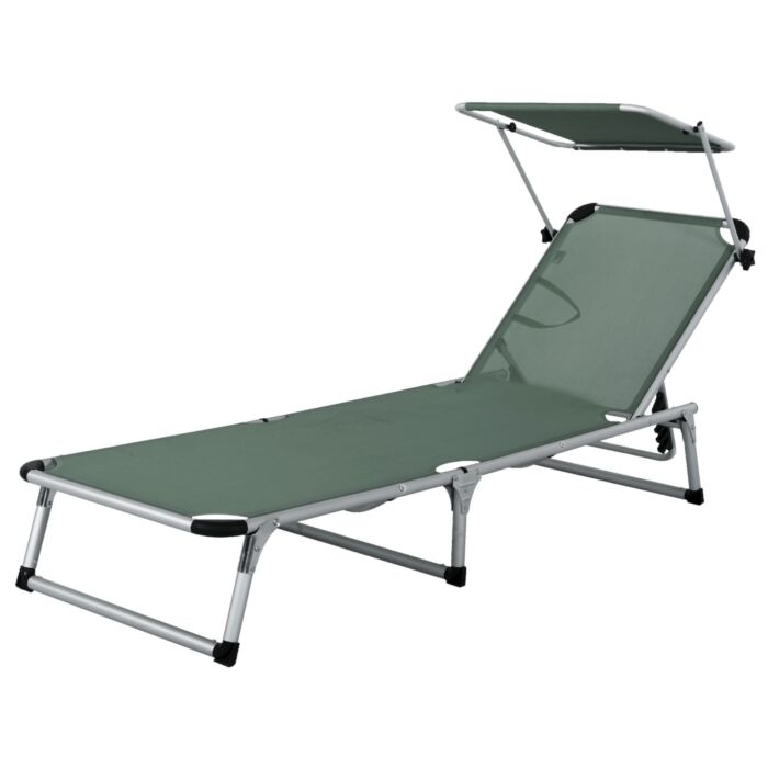 Chaise longue Lyon avec pare-soleil