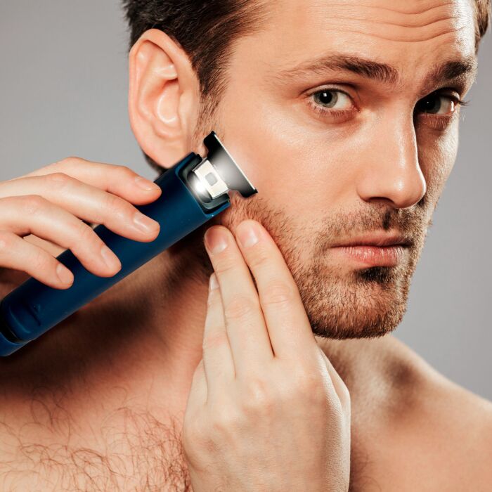 Velform Ganzkörperrasierer Full Body Razor, mit LED-Licht und Trimmaufsätzen