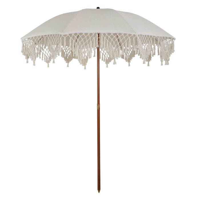Parasol «Boho», Ø 250 cm, avec franges