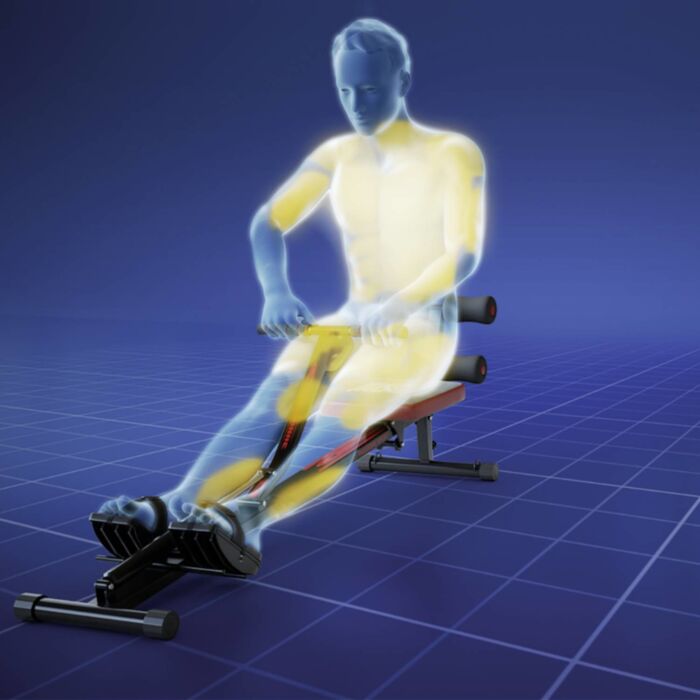 Kendox Rudergerät «Row Shaper», 36 Intensitäten