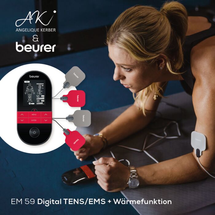 Beurer Digital-TENS/EMS «4-in-1», Schmerztherapie mit Wärmefunktion